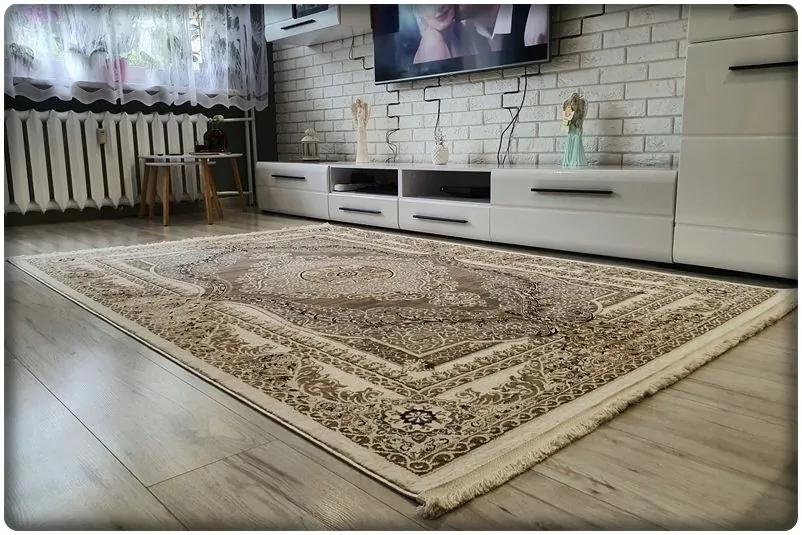 Dekorstudio Moderný koberec LUXESS vzor 37 béžový Rozmer koberca: 200x290cm