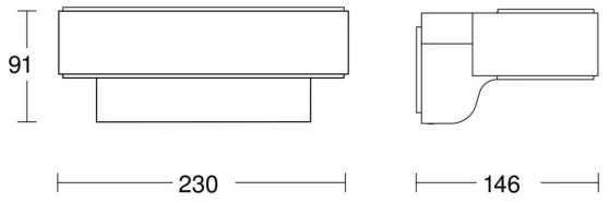 Steinel 079307- LED Vonkajšie nástenné svietidlo L810C LED/9,8W/230V IP44 antracit