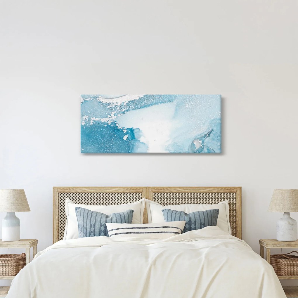 Obraz - Modrý dekor (120x50 cm)