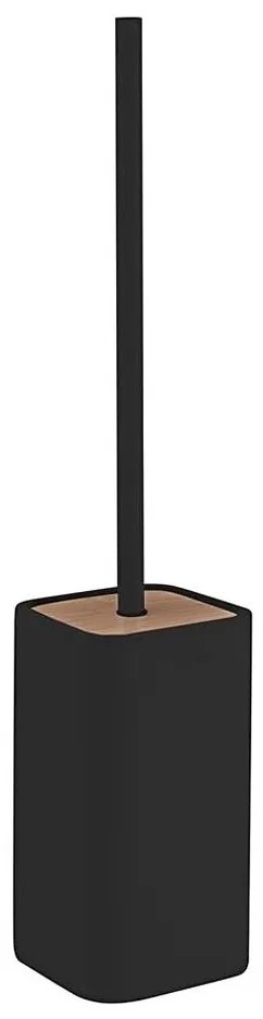 Gedy - Stojacia WC štetka NINFEA čierna/bambus