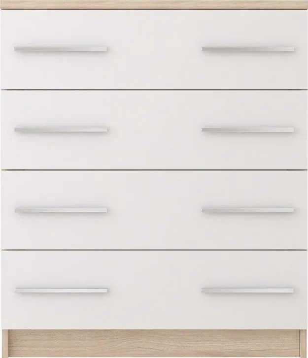 Komoda ORVILLE - dub sonoma/biela