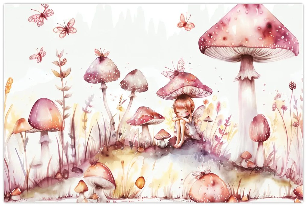 Obraz - Ružová víla (90x60 cm)