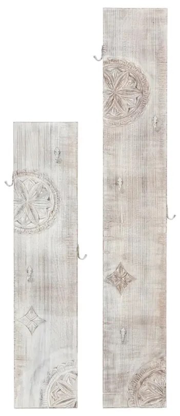 furniture-nabytek.cz - Masívne nástenné panely Mackay z mangového dreva, lakované, biele – 25×3×160 cm