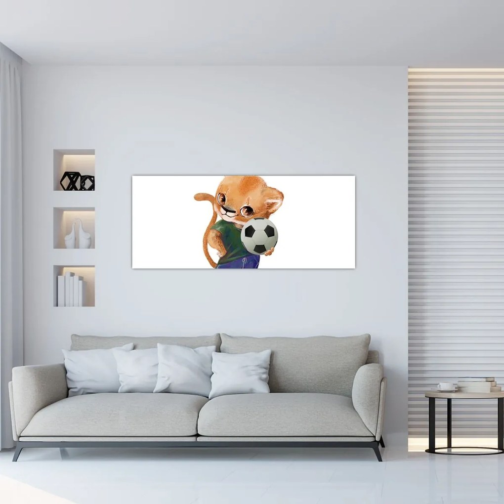 Obraz - Akvarelové zvieratko N⁰4 (120x50 cm)
