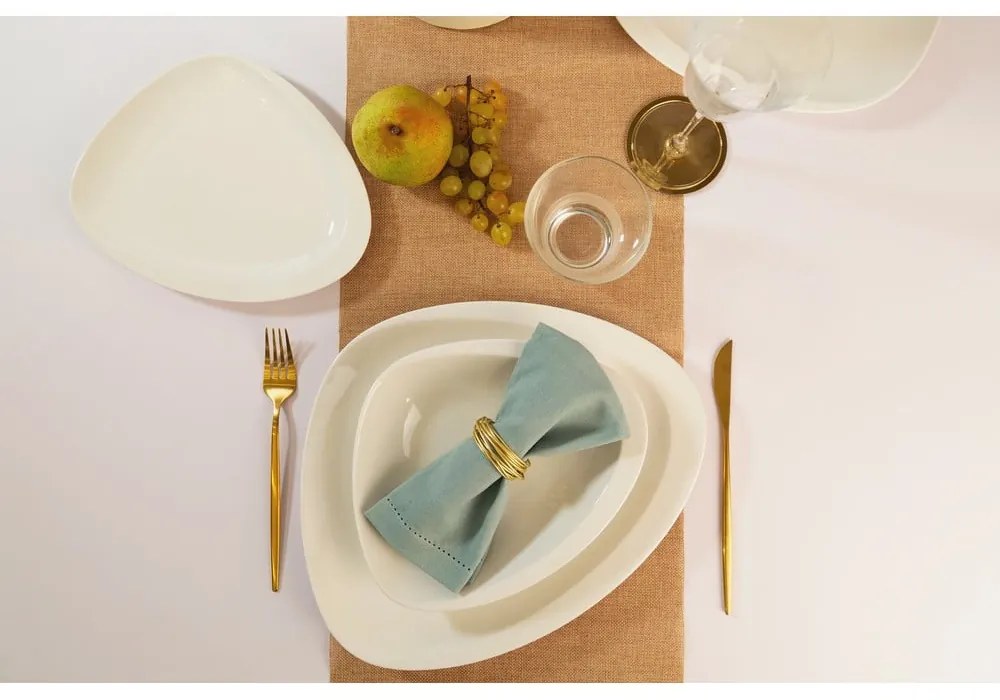 Biele hlboké porcelánové taniere v súprave 6 ks Carrara – Villa Altachiara