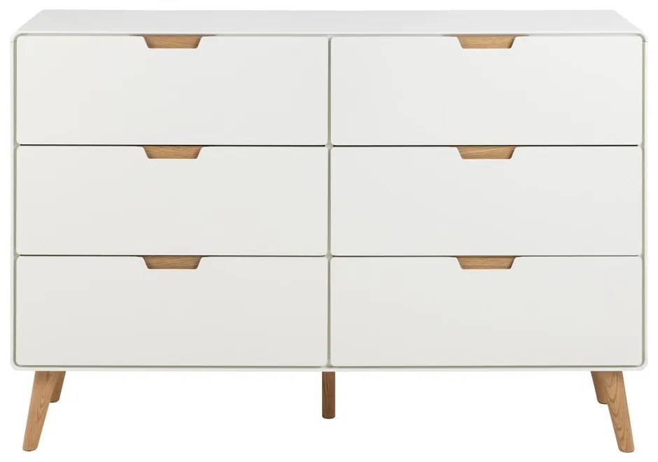 Biela komoda 135x90x40 cm Lowell – Actona