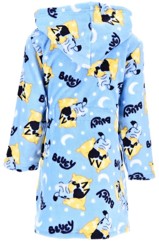 Detský fleece župan s kapucňou Bluey, EU 104