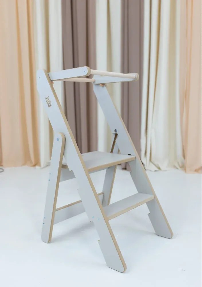 Učiaca montessori detská veža skladacia kašmír