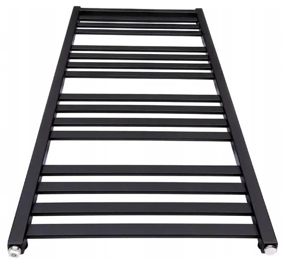 Regnis LOX, vykurovacie teleso 430x1800mm so stredovým pripojením 50mm, 715W, čierna matná, LOX180/40/D5/BLACK