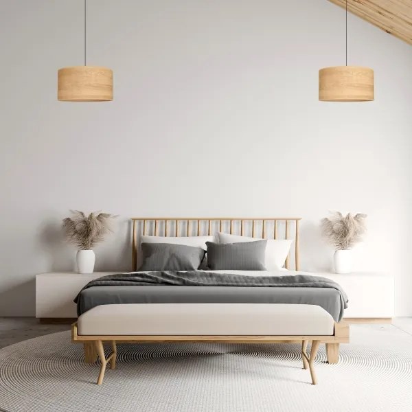 Luster na lanku ALBA 1xE27/15W/230V pr. 45 cm hnedá/čierna