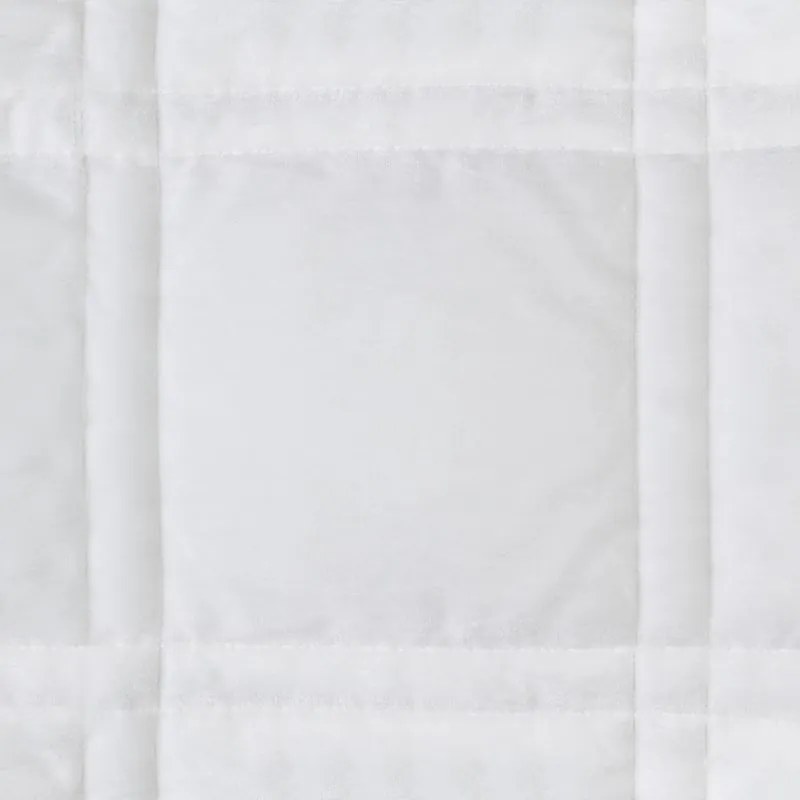 Dekorstudio Luxusný zamatový prehoz na posteľ KRISTIN2 v bielej farbe Rozmer prehozu (šírka x dĺžka): 220x240cm