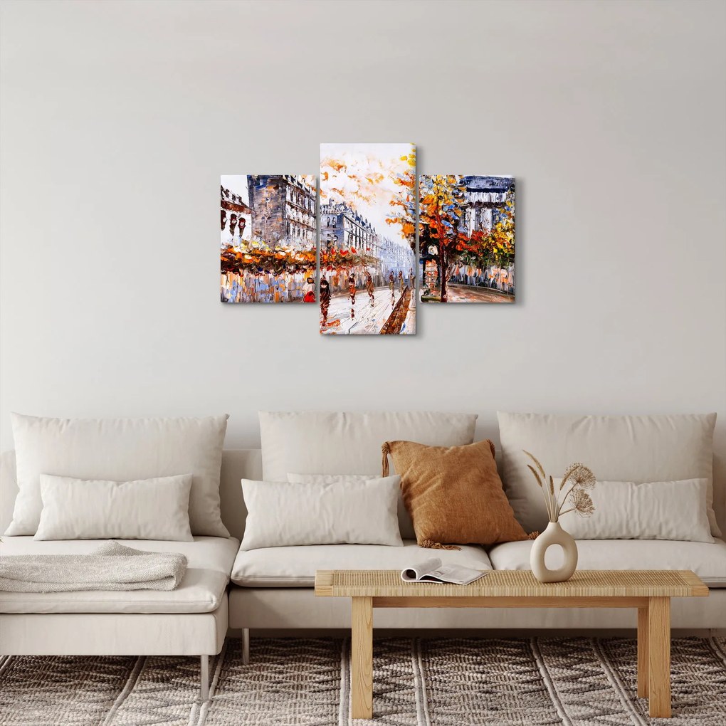 Obraz - Život v meste (90x60 cm)