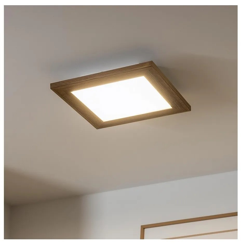 Brilagi - LED Stropné svietidlo SLIMFRAME WOOD LED/25W/230V 34x34 cm hnedá