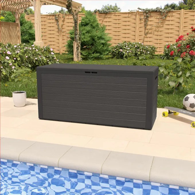 InternetovaZahrada Úložný box Woody 280 L - antracit