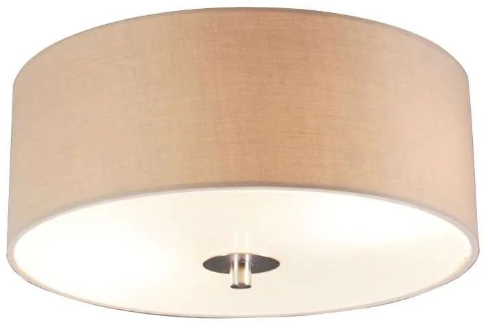 Vidiecka stropná lampa béžová 30 cm - bubon