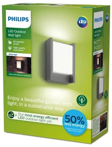 Philips - LED Vonkajšie nástenné svietidlo ARBOUR LED/3,8W/230V IP44