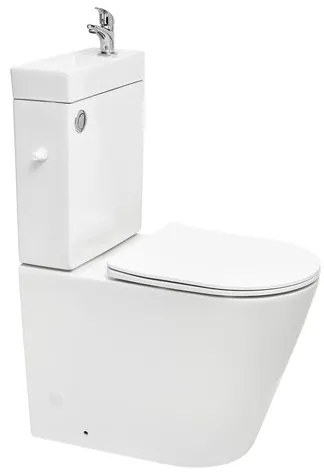 WC kombi komplet s umývadlom vrátane ventilu SAT Brevis Vario SATBRE34