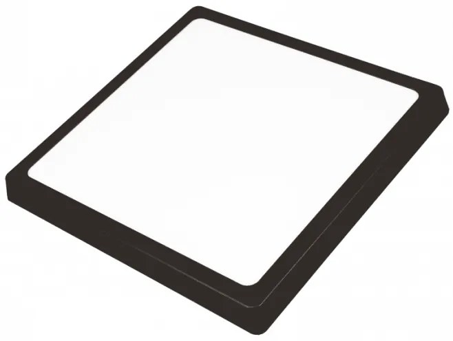 ECOLIGHT Prisadený LED panel 6W čierny - neutrálna biela