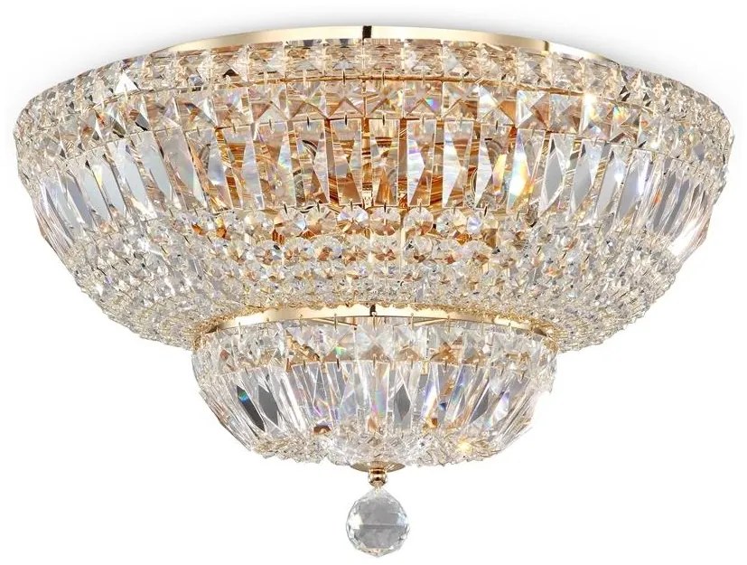 Maytoni DIA100-CL-12-G - Stropné svietidlo BASFOR 12xE14/60W/230V zlatá