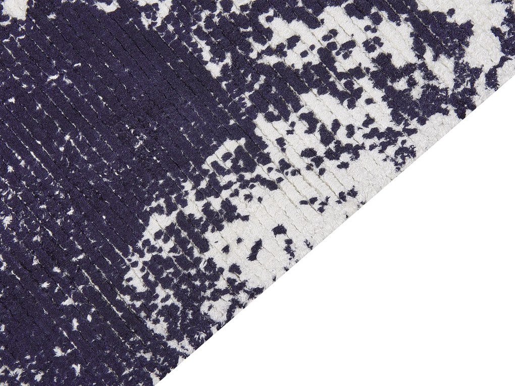 Viskózový koberec 160 x 230 cm fialová/biela AKARSU Beliani