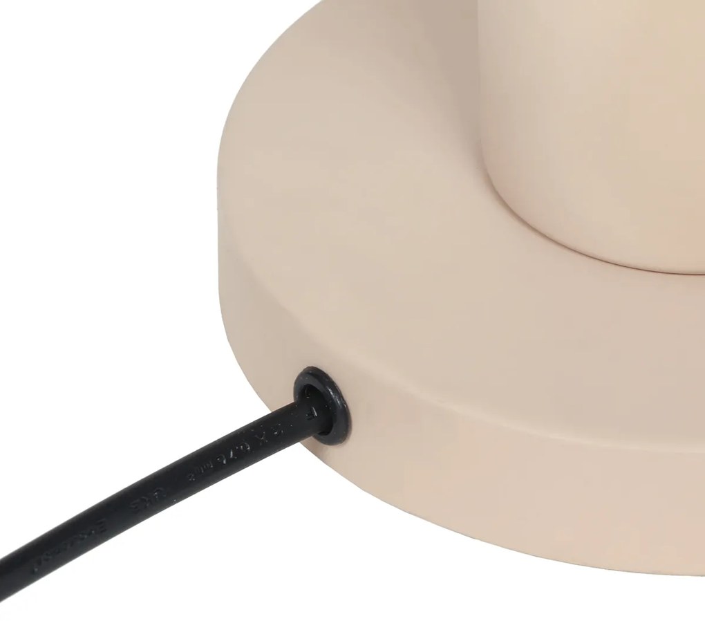 Moderná drôtená stolná lampa béžová 23 cm - Gila