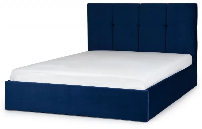 Hector Čalúnená posteľ Allana 160x200 dvojlôžko - modrá
