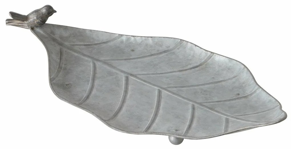 Napájadlo pre vtáky Zilia, 6x43 cm, kov, sivá