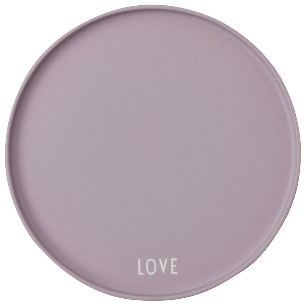 DESIGN LETTERS Porcelánový tanier Lavender Love 21,3 cm