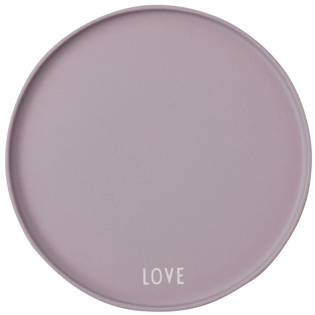 DESIGN LETTERS Porcelánový tanier Lavender Love 21,3 cm