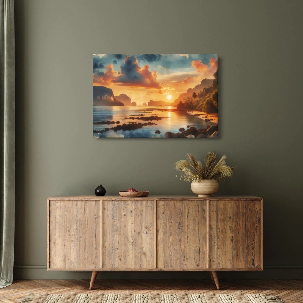 Obraz - Pohľad z pláže (90x60 cm)