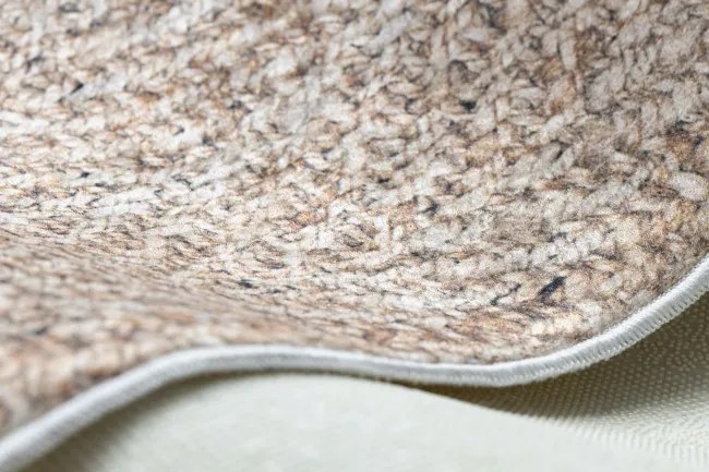 Koberec protišmykový ANDRE 1577 Jodelka, chevron - béžový