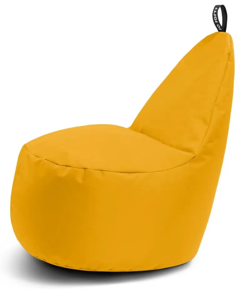 Žltý detský sedací vak Lull M – So Soft?