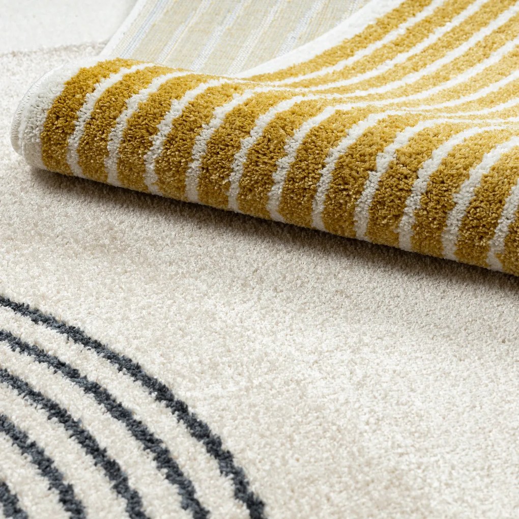 Kusový koberec Fusion 0240 cream/yellow, 200x290, viacfarebná, kancelária, Dywany Łuszczów