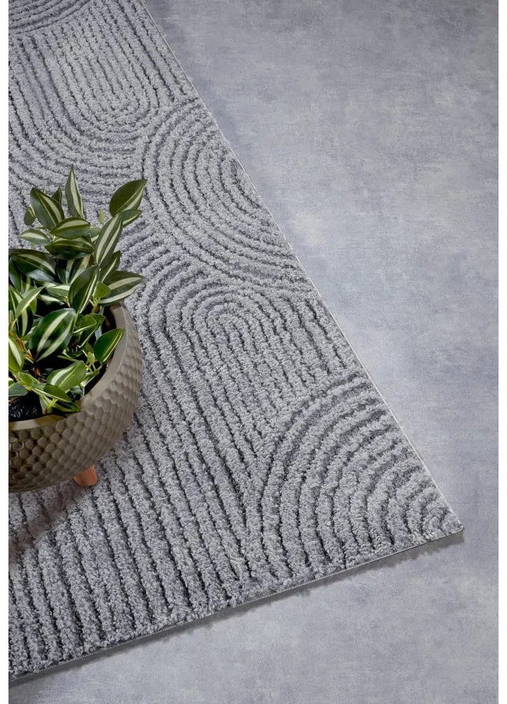 Sivý behúň 80x240 cm Chappe Light Grey – Elle Decoration