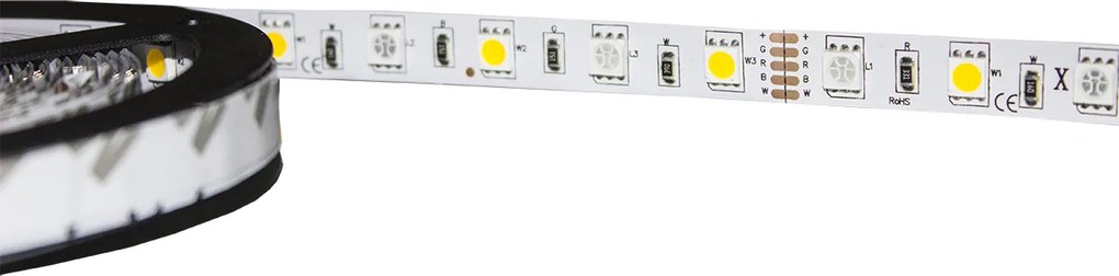BERGE LED pásek - SMD 5050 - RGB+WW - 5 m - 60 LED/m - 14,4 W/m - IP20