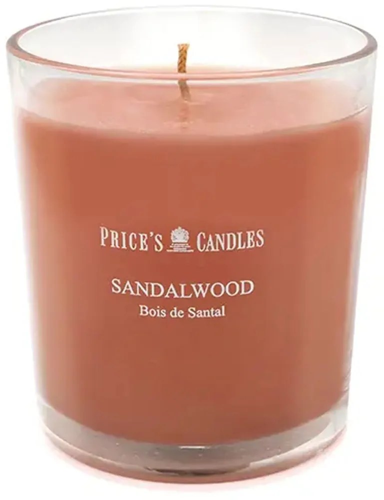 Price´s FRAGRANCE vonná sviečka v skle Sandalwood - horenie 45h