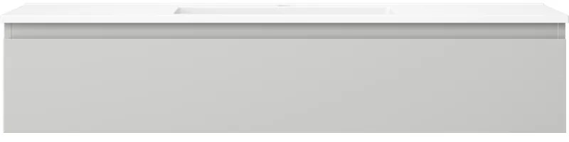 Mexen Orio, kúpeľňová skrinka 120 cm s umývadlom Otis, 1 zásuvka, šedá matná/biela matná, 91A10-12023-1-BF62-W18M01