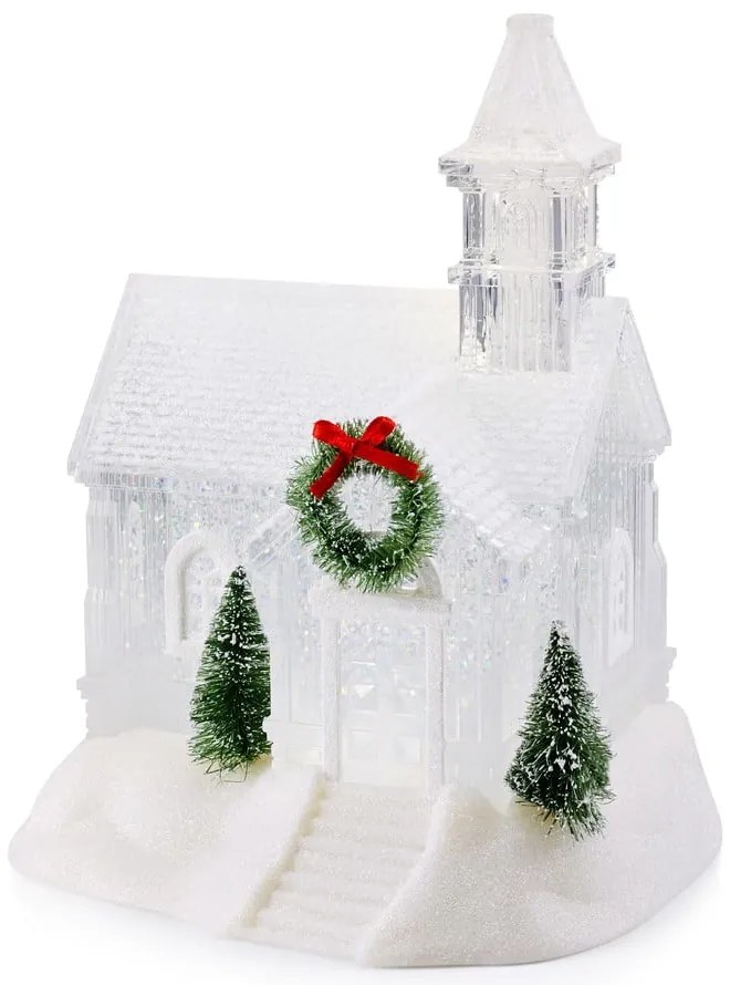 Biela vianočná svetelná dekorácia Chapelle – Markslöjd