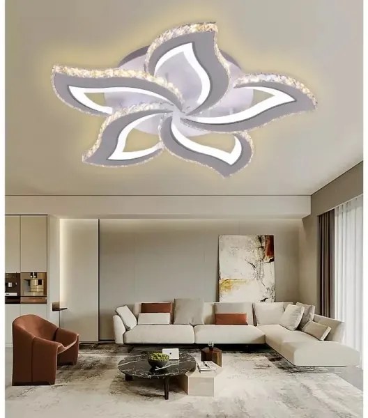 LED Stmievateľný prisadený luster LED/100W/230V 3000-6500K + diaľkové ovládanie