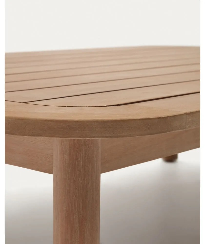 Konferenčný stolík z eukalyptového dreva v prírodnej farbe 89x140 cm Sacova – Kave Home