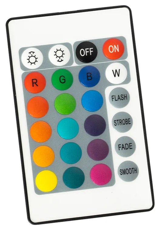 Sada 2 stolových lamp bielych RGBW nabíjateľných IP54 - Pion