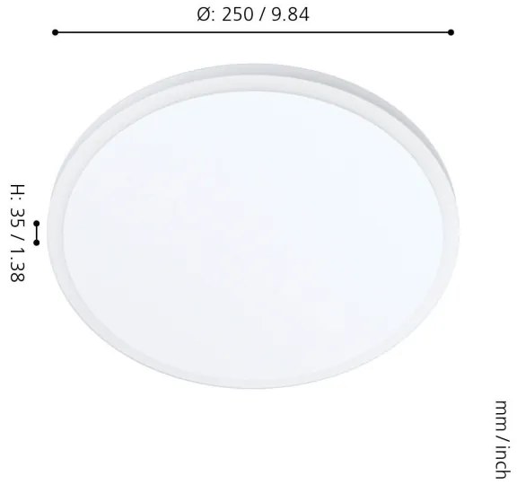 Eglo 98657 - LED Stropné svietidlo MONGODIO 1 LED/11,4W/230V