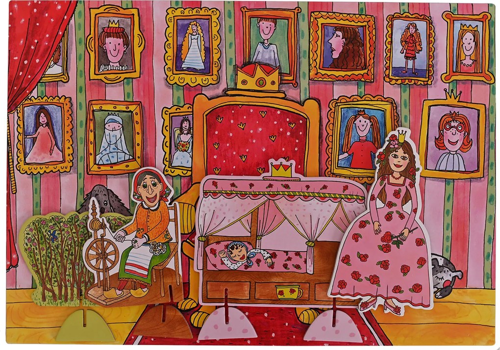 MARIONETINO Bábky a kulisy k rozprávke Šípková Ruženka