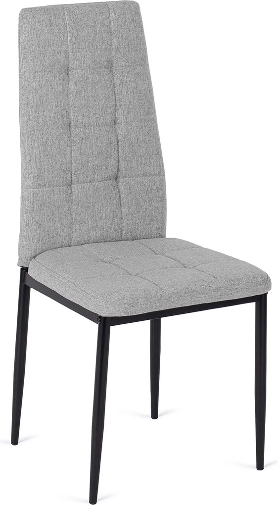 Čalouněná jídelní židle Tex šedá/černá