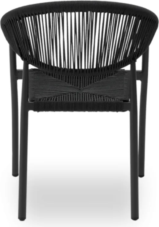 STAR záhradná stolička s podrúčkami antracit