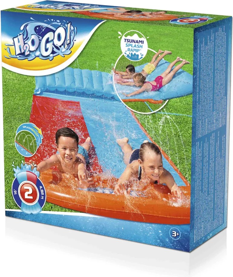 LEAN Dvojitá vodná šmýkačka 488 cm