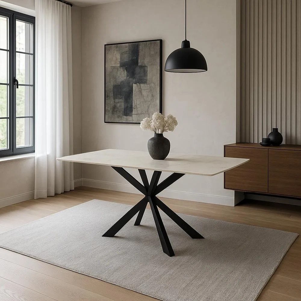 Jedálenský stôl AVENBERG ATLAS 200 biela