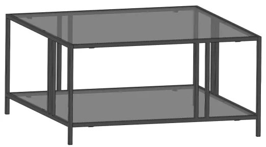 Konferenčný stolík URANUS 40x80 cm čierna