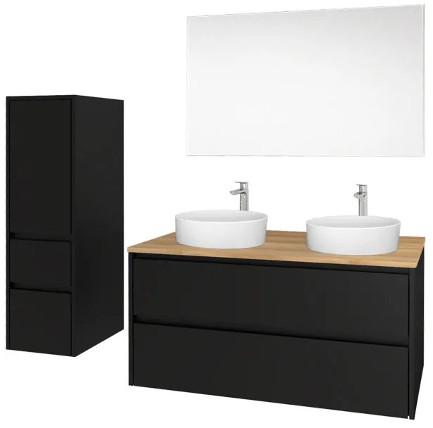 Mereo Opto, kúpeľňová skrinka 121 cm, Multidecor, White Loft Pine, MER-CN993SWLP1