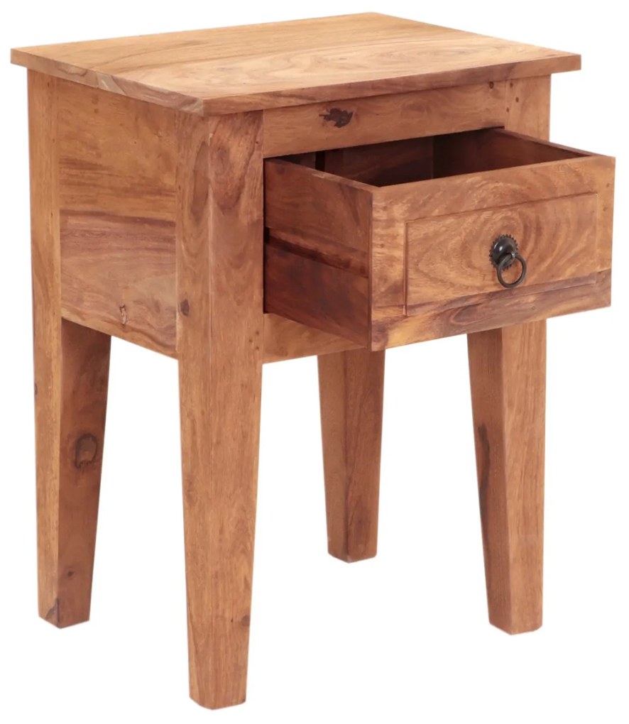 furniture-nabytek.cz - Rustikální noční stolek z dřeva palisandr 45x60x35